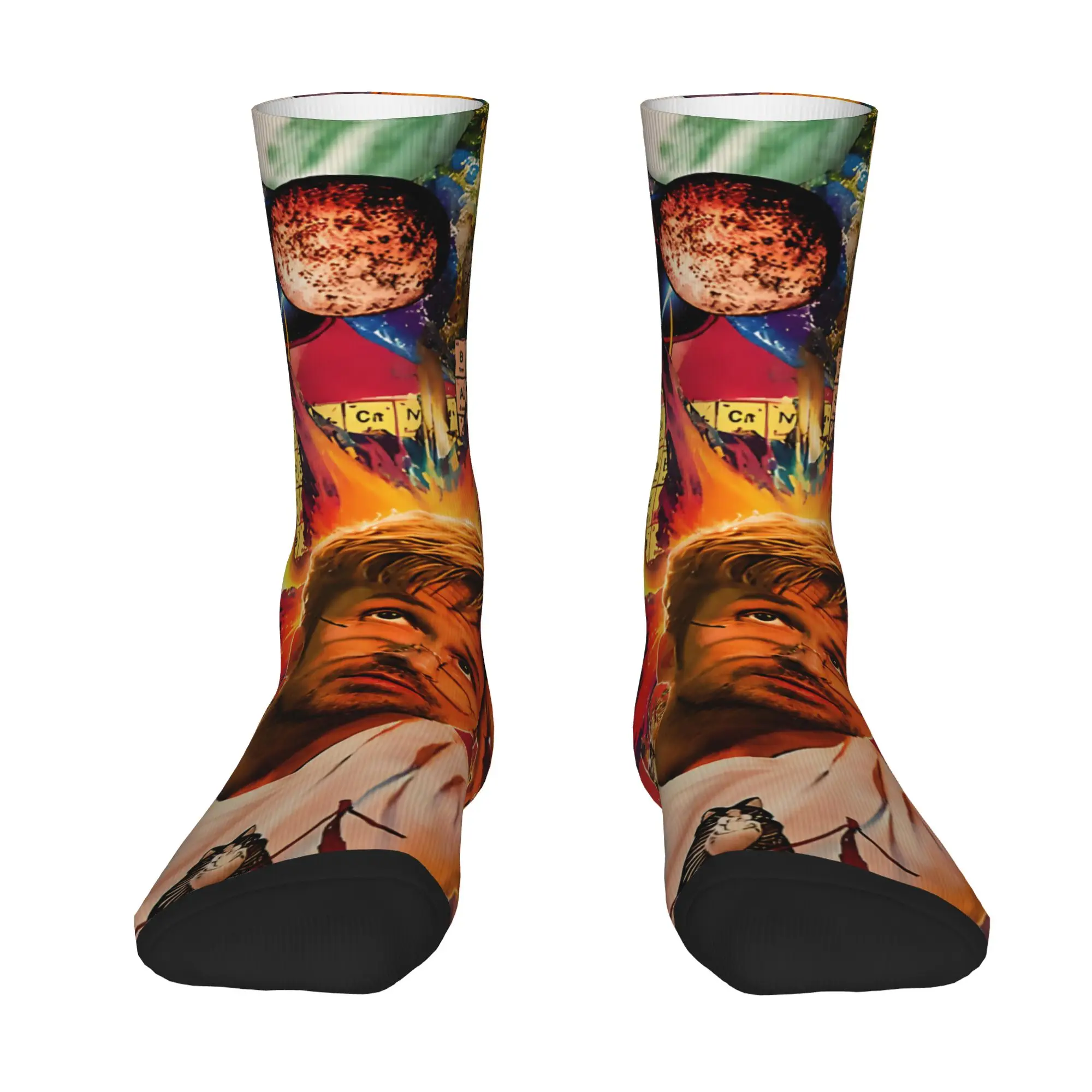 1 Pair Happy Funny Men's Sock Fist My Bump Movie Vintage Harajuku Project Hailing Mary Hip Hop Novelty Pattern Sock
