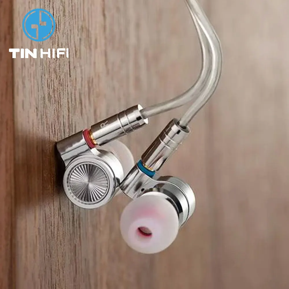 Tinhifi T4 HIFI Wired Best In Ear IEM Earphone 10mm Carbon Nanotube CNT Dynamic Driver Monitor 3.5mm Plug MMCX Detachable Cable