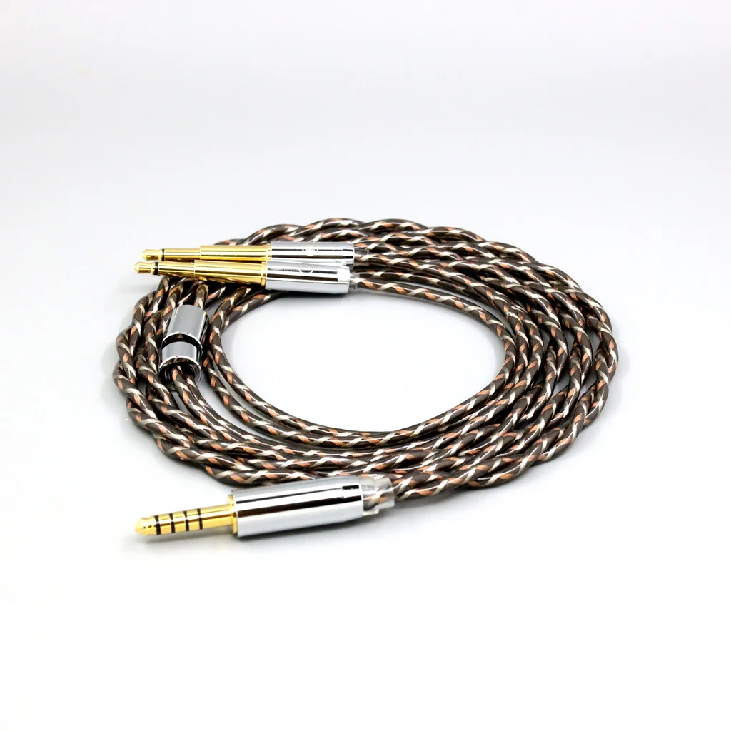 كابل سماعة أذن TypeX 25AWG Litz Shielding 7n OCC لسماعات Meze 99 109 pro Classics NEO NOIR 8891