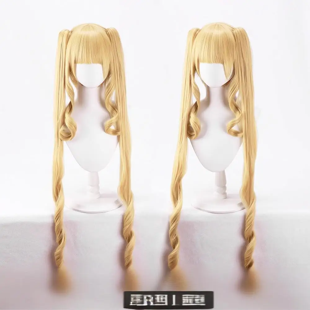 

Heat Resistant fiber pary wigs Cosplay Wig for Rozen Maiden Shinku Reiner Rubin Honey-colored Roman curl twin-tails cosplay wig