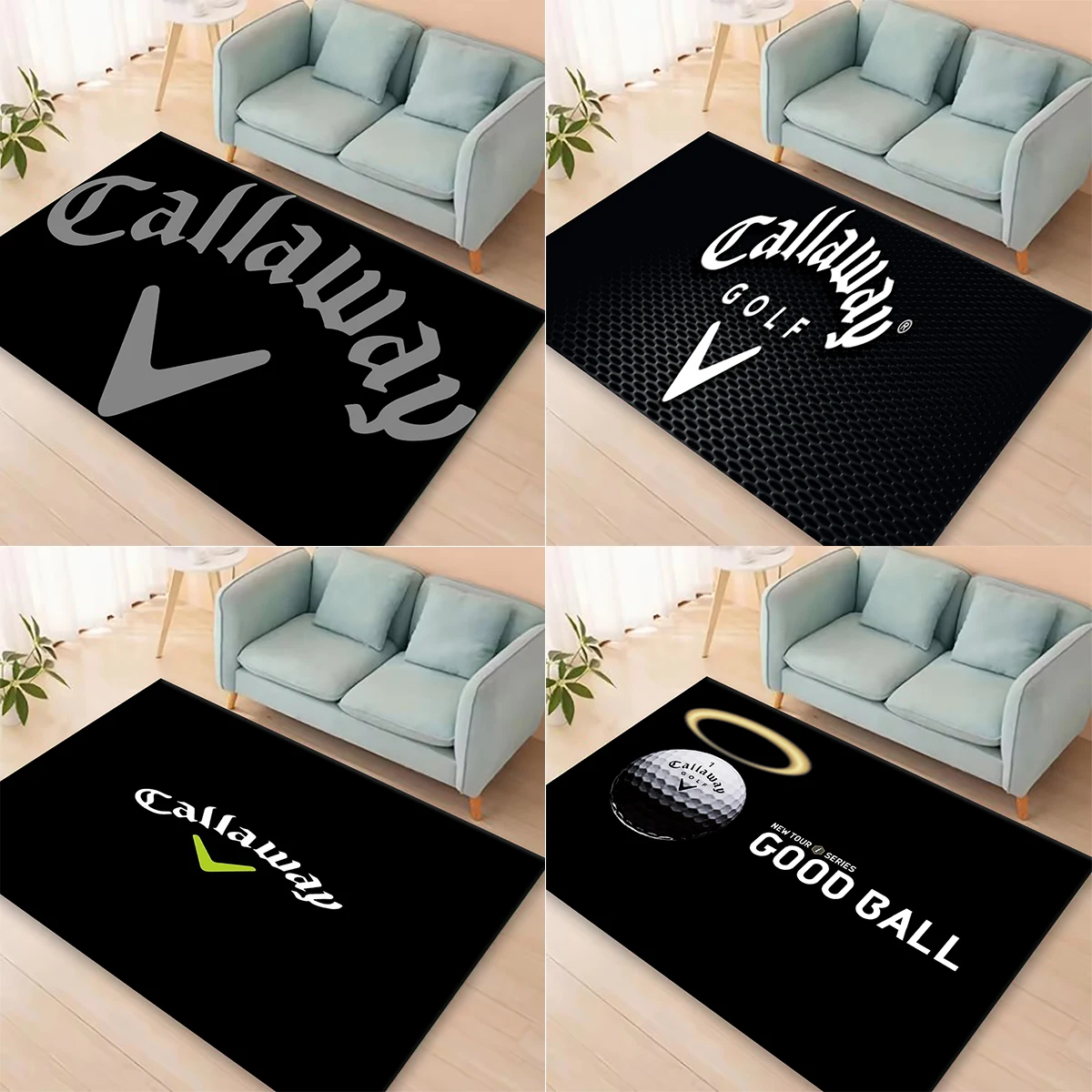 G-Golf-C-Callaway Printed Carpets Non-slip Multi Function carpet Living Room Rugs Entrance Floor mat Home Kitchen Hallway Decor