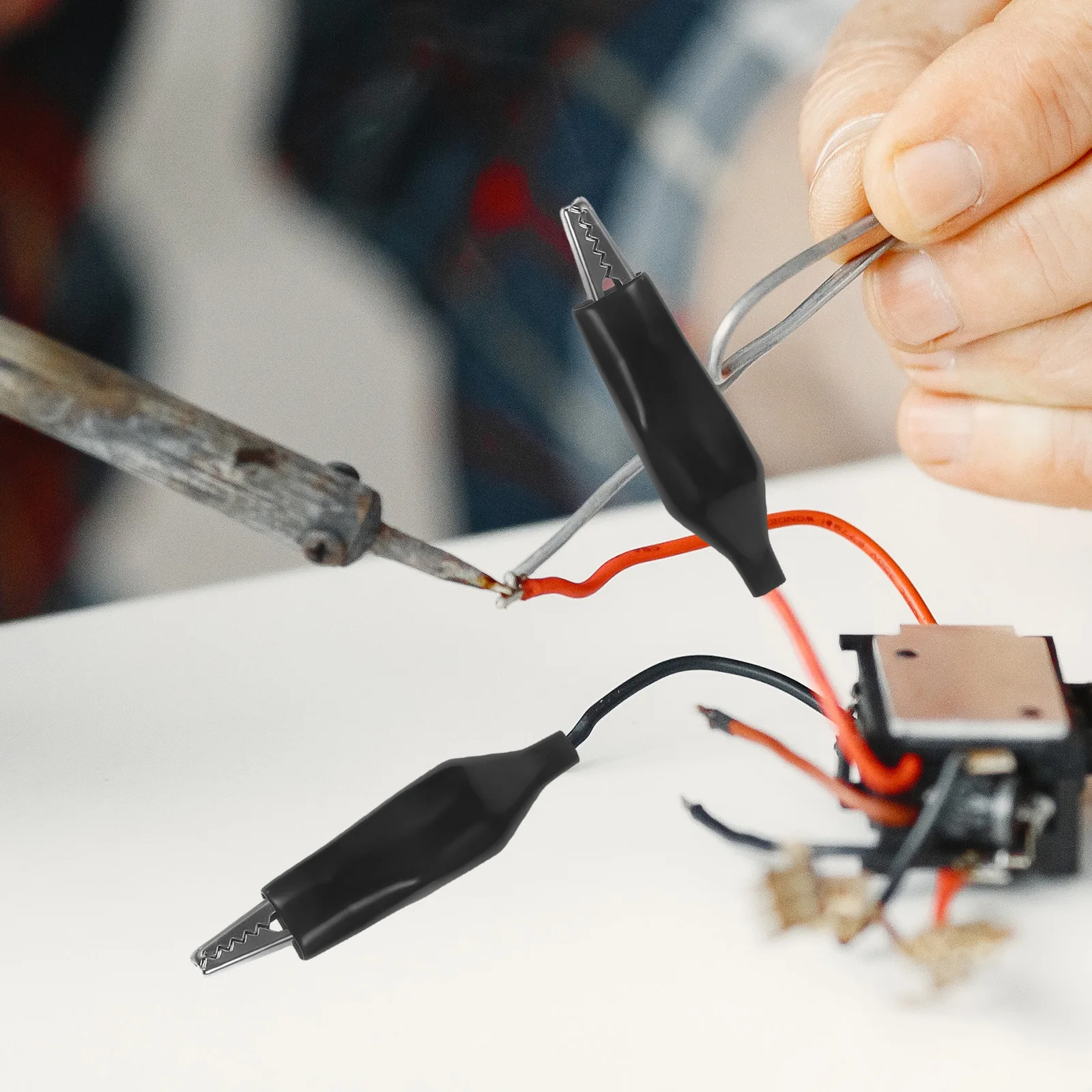 

30Pcs Alligator Clips Electrical Testing Clamps Practical for Electronic Applications Car Accessories Soldering