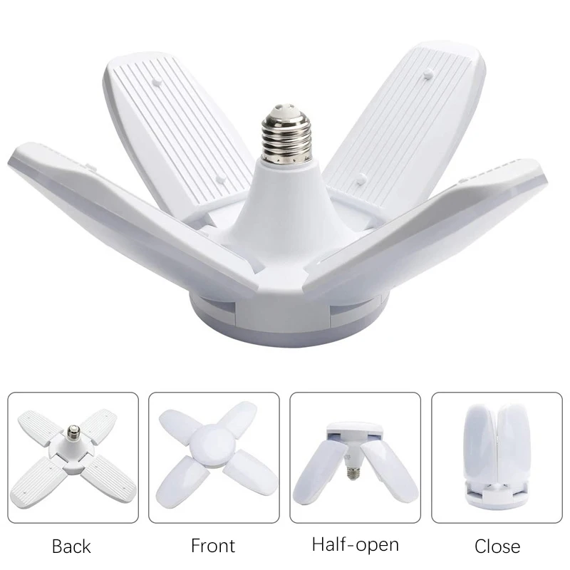 ZK20 Ceiling Chandelier Fan Shaped Lamp Folding Garage Light Led Energy-Saving Ceiling Light Home Decorations Lustre Lampara