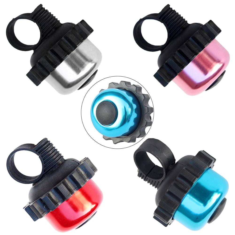 1PC Bicycle Bell Aluminum Alloy Rotating Bike Bell Ring Bicycle Bell Speaker For Scooter Mini High Volume MTB Parts 6.2X4cm