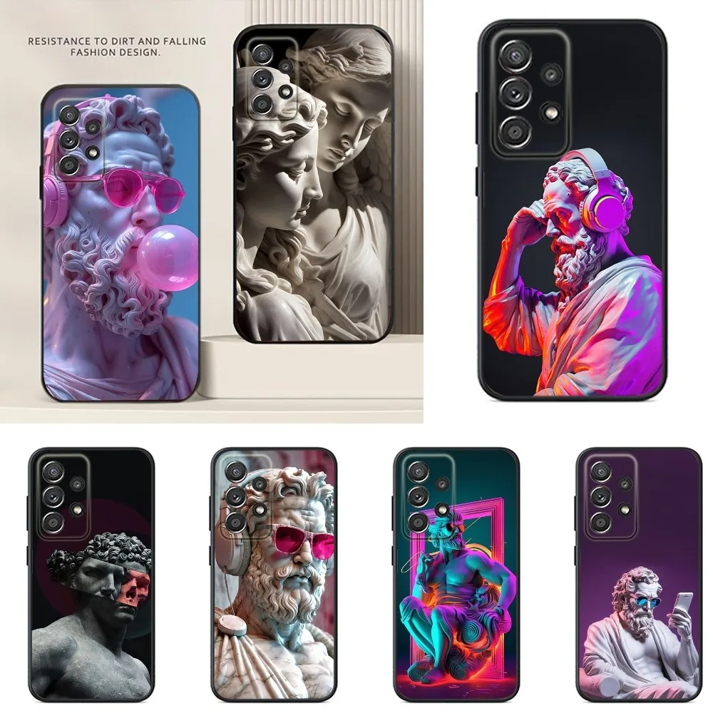 

Statue Phone Case For Samsung S24,S23,S22,S21,S20,S10,S10E,S9 Ultra Plus FE Note 20 Ultra 10 9 Plus Case