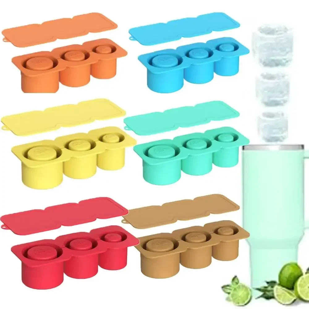 With Lid Ice Cube Tray for Chilling Cocktails Whiskey Drinks Accessories Tumbler Cup Ice Cube Tray for Cup 20-40oz