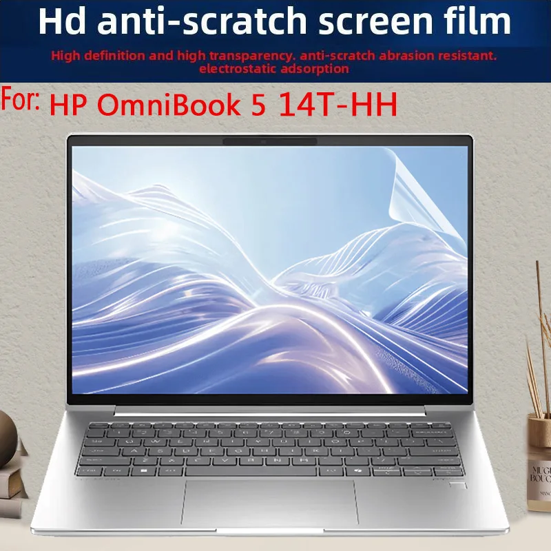 For 14-inch HP OmniBook 5 14T-HH Keyboard Film Laptop Screen Protective Film Glass Toughened Film Anti-blue Reflective Film