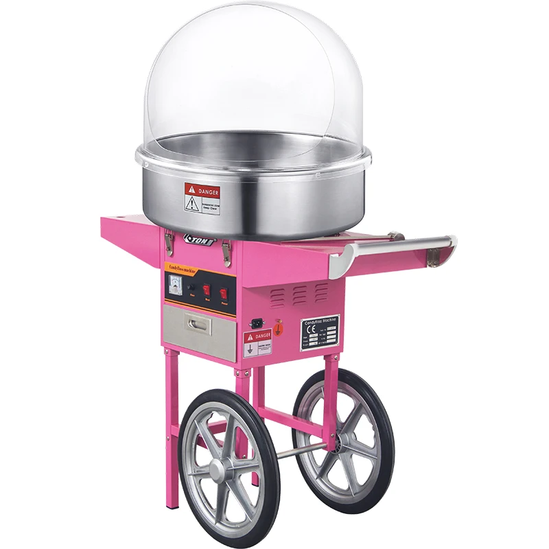 Sweet cotton standard commercial machine with automatic cart sweet cotton manufacturer