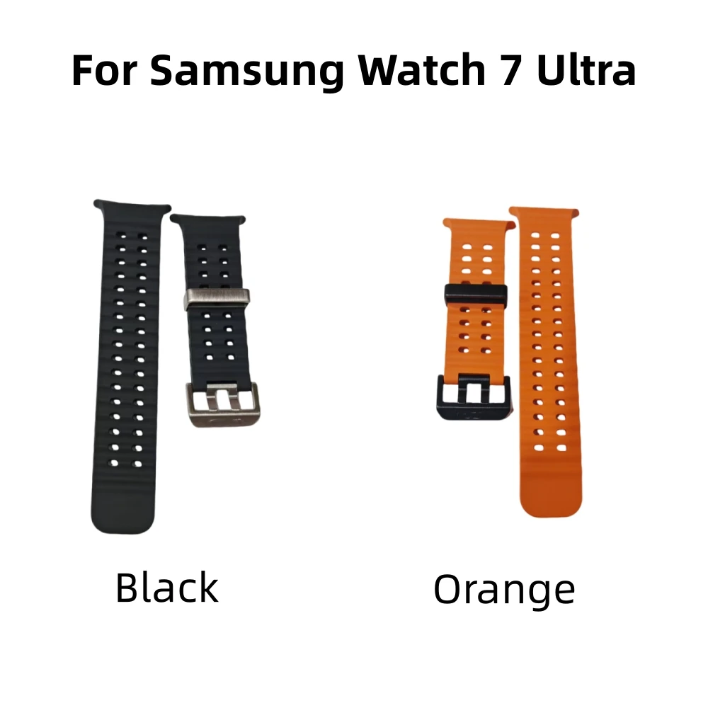 For Samsung Watch 7 Ultra L705 Watch Strap Replacement Accessory Parts Orange/Black Strap Original Watchband