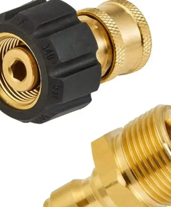 

Brass Washing Machine Adapter Kit M22 14mm/15mm To 1/4 Inch Quick Connector Brass Washing Machine Adapter Kit M22 14mm/15mm To 1