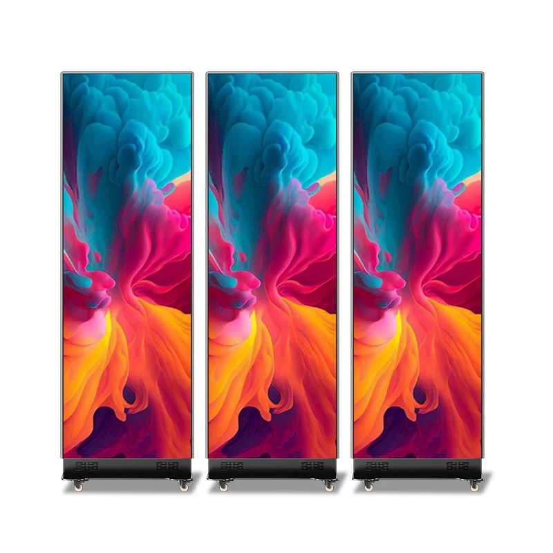 P1.5 P1.8 P2.5 Ultra Slim Foldable LED Poster Video Wall Screen for Retail Commercial Advertising Event