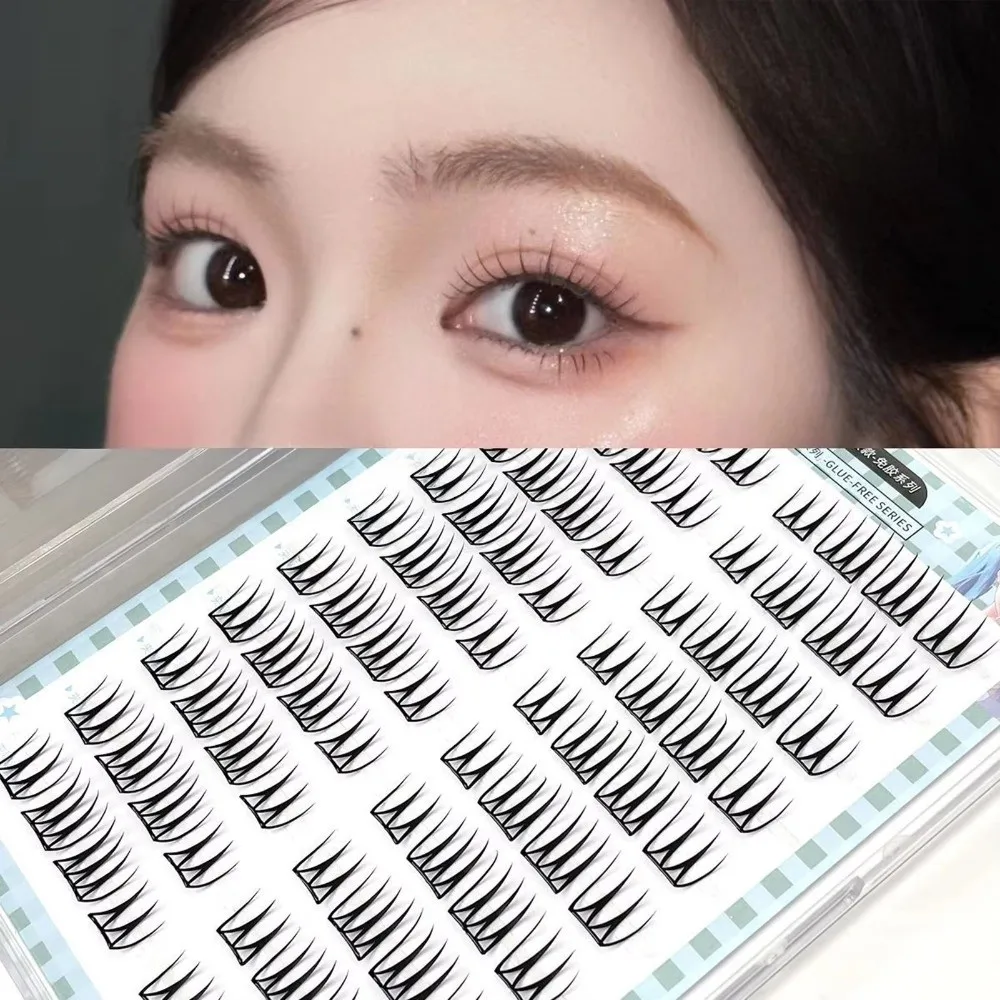 Korean Style Self Adhesive False Eyelashes U Shape Easy To Wear DIY Lashes Extension 8-11MM C Curve Girl Group Fake Eyelashes