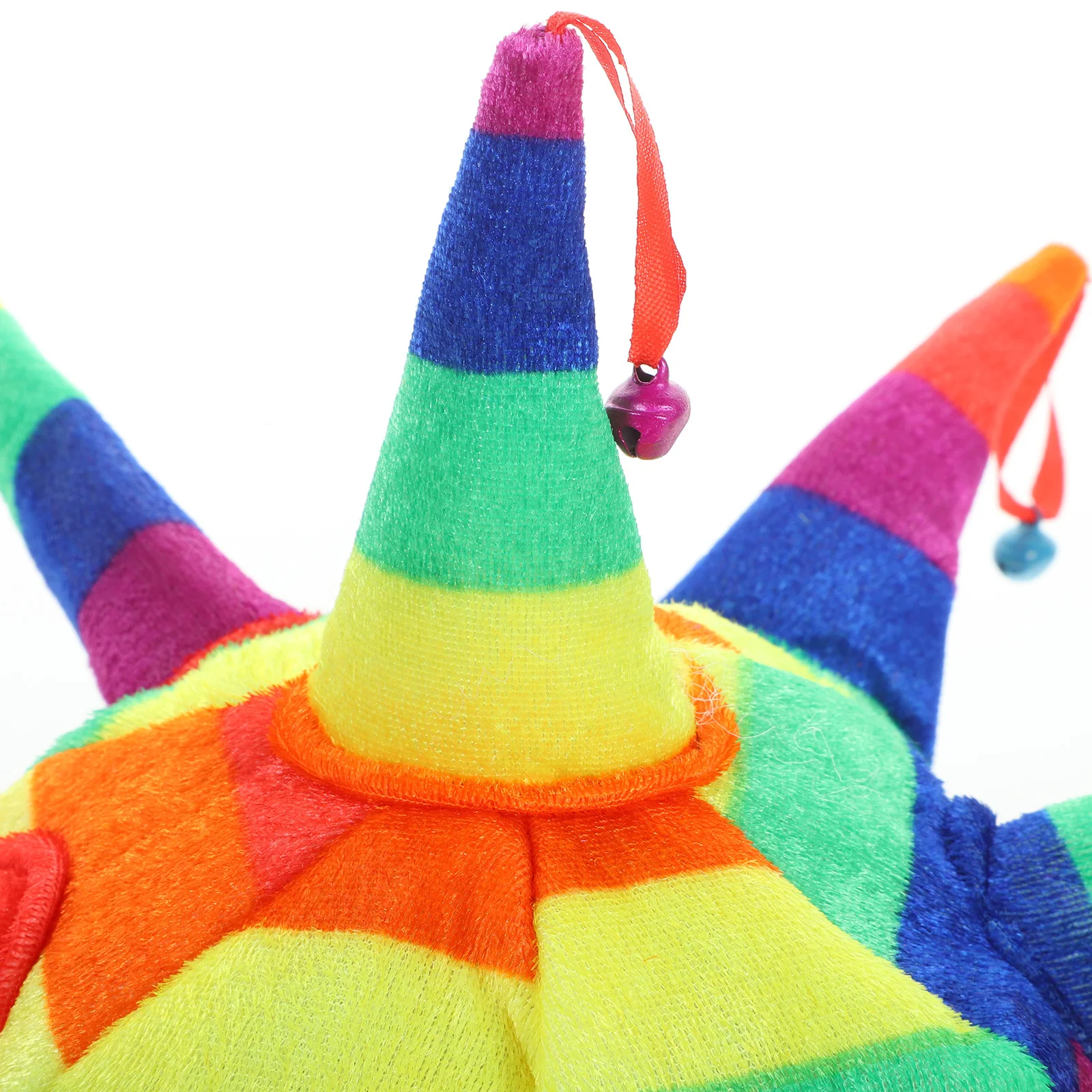 หมวกตัวตลกทรงหลายเหลี่ยม หมวกคอสเพลย์สำหรับผู้ใหญ่ อุปกรณ์เสริมสำหรับงานปาร์ตี้ ฮาโลวีน คาร์นิวัล มาร์ดิกราส์