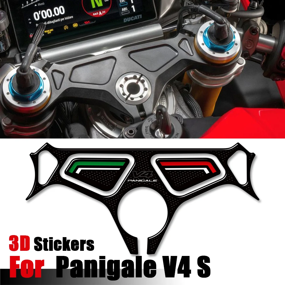 

V4S 3D Gel Motorcycle Sticker Kit FOR Ducati Panigale V4 S 2025 Fuel Tank Side Pad Fishbone Applique Moto Protection Board