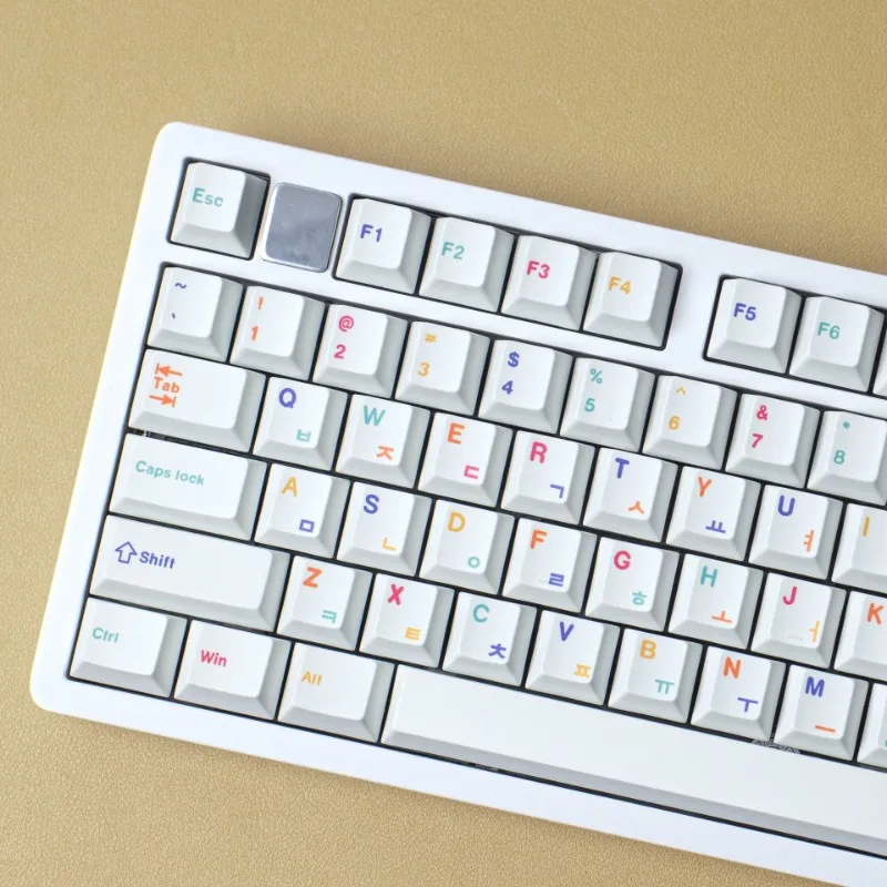 

Compact 143 Keys Keycap Set Korean Dye-Sub Cherry MX Switches 1.7Mm Thickness PBT Sub Keycaps