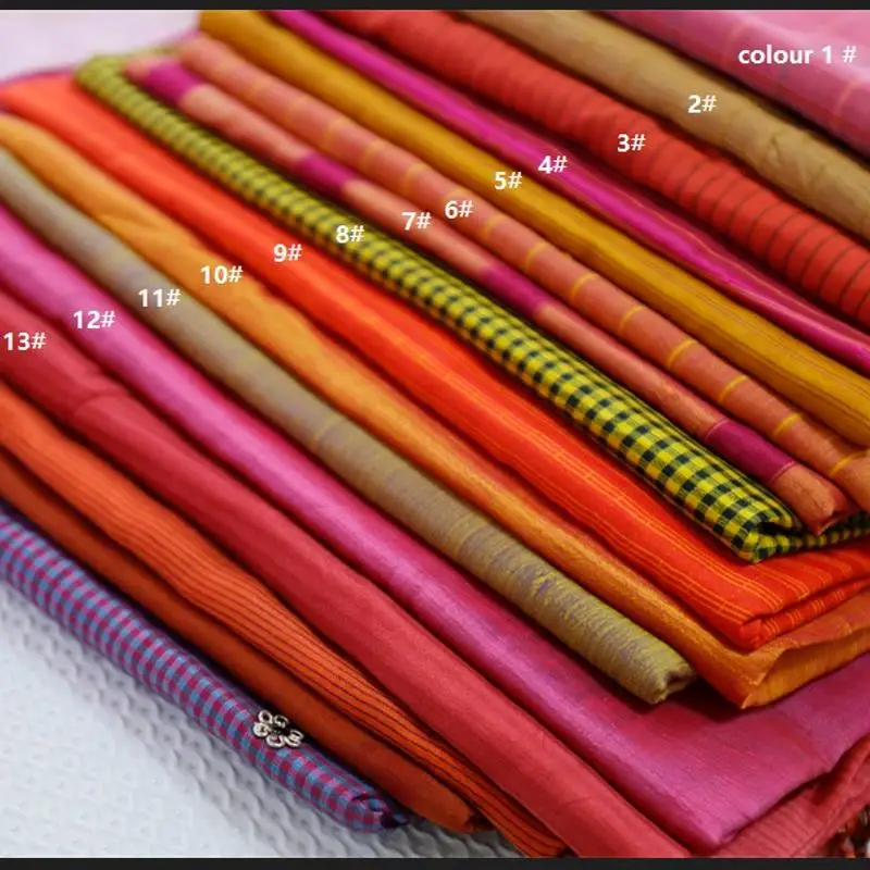 100% High-end Silk Shuanggong Slub Fabric Color-changing Sensitive Silk Fabric Shuanggong Silk Silk Material Cleaning Warehouse