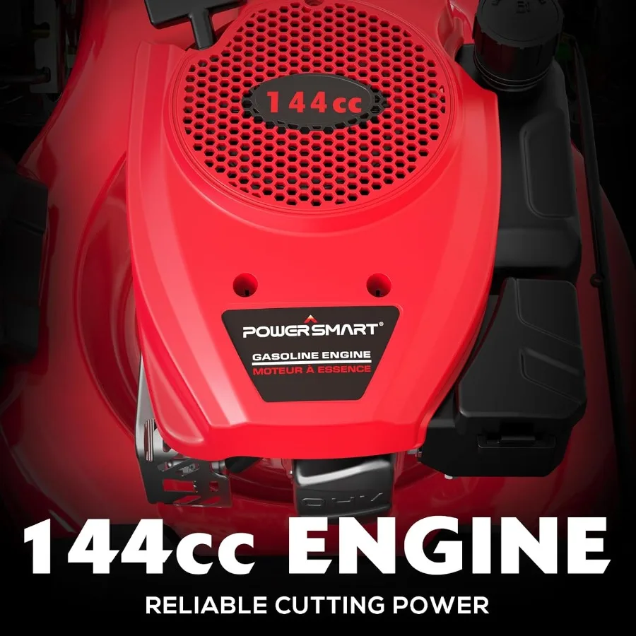محرك 21 بوصة 144cc يعمل بالغاز 2in1 جزازة العشب بالدفع لزيت صيانة ساحة كبيرة متضمنة مثالية للسكنية أ
