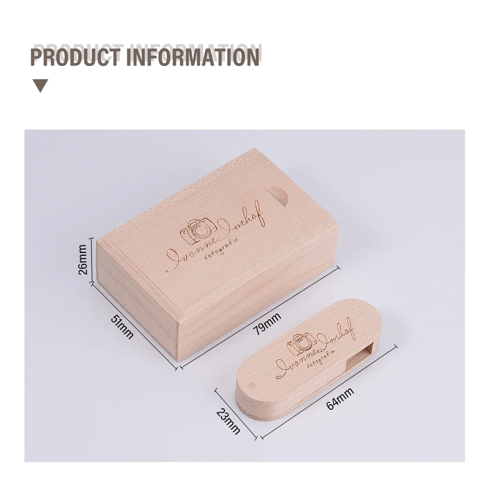 Maple Wood Rotatable USB Flash Drives 128GB 100% Real Capacity Pen Drive 64GB Free Custom Logo Memory Stick 32GB Wedding Gift