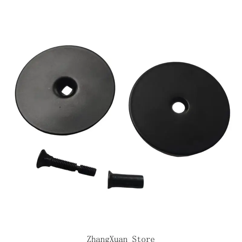 Türschloss-Lochabdeckungs-Set, zweiteilige Metallplatte für Schloss-Austausch-Reparatur 3XUF – Detail 10