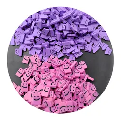 Pink/purple Halloween Ghost Polymer Clay Slices Sprinkles For DIY Crafts Slime Filling 10MM