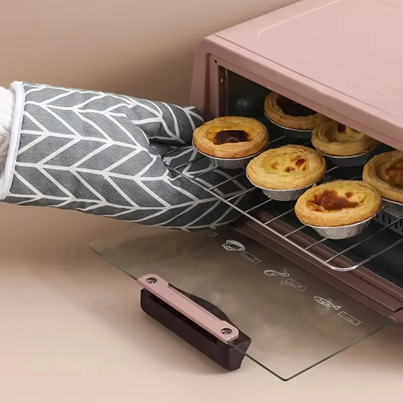 2 pieces of heat-insulating gloves, heat-resistant microwave gloves, and high-temperature resistant kitchen and oven gloves for