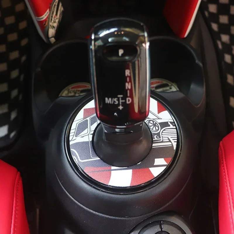 Cubierta antipolvo para palanca de cambios de coche, carcasa de cuero ABS para MINI Cooper F56, F54, F55, F57, F60, accesorios para mini cooper
