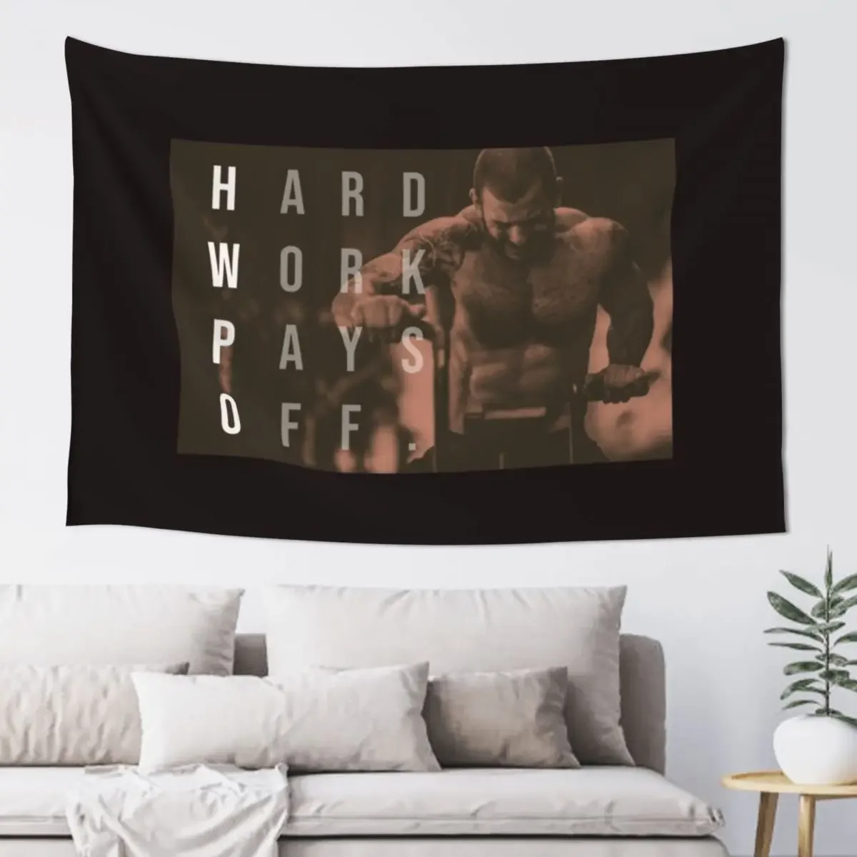 Mat Fraser - CrossFit - Hard Work Pays Off - HWPO Tapestry Decorative Paintings Home Decorations Home Decorators Tapestry