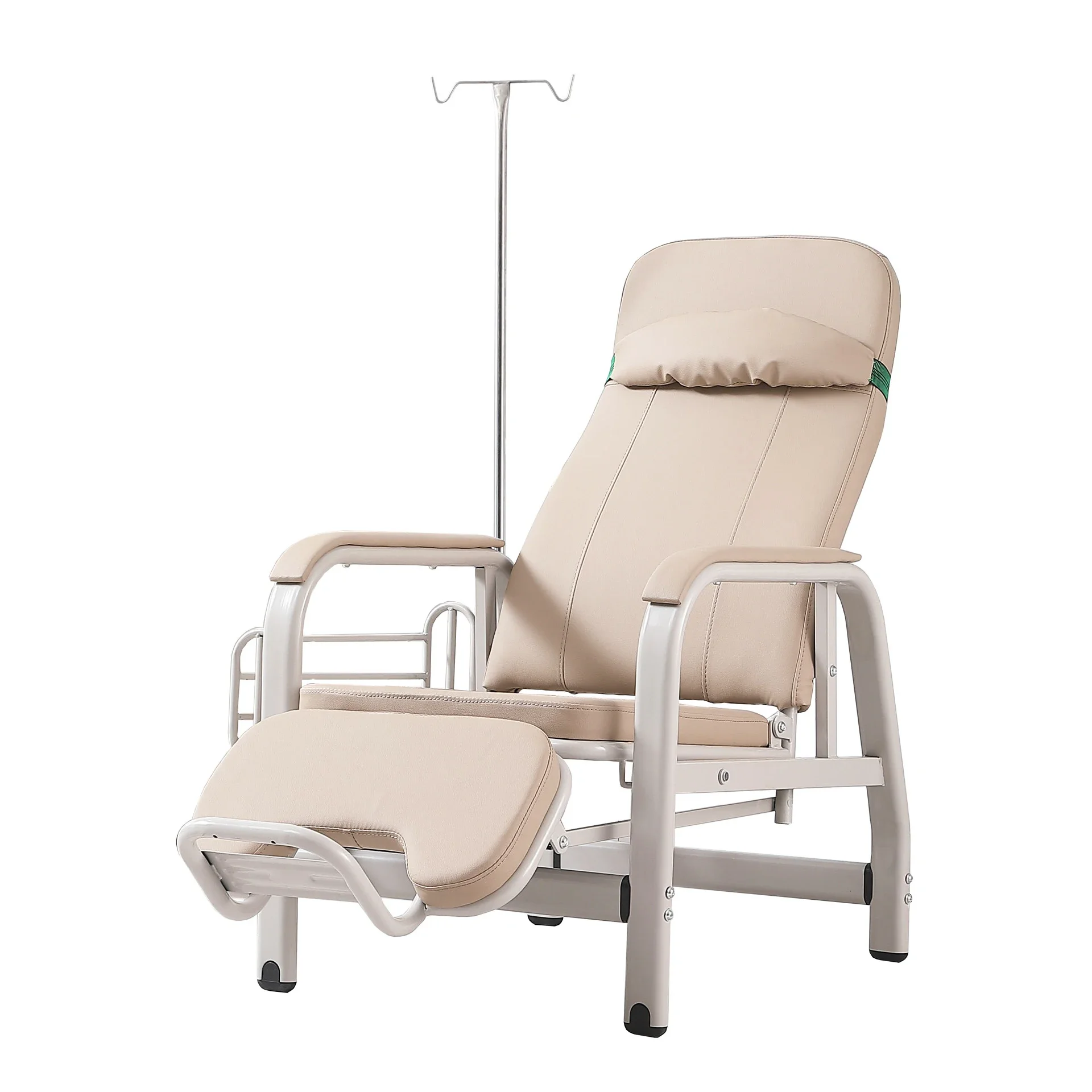 Hospital Furniture Clinic Medical Adjustable Position Patient Reclining Chair with IV Stand Transfusion Infusion Chair for Patie