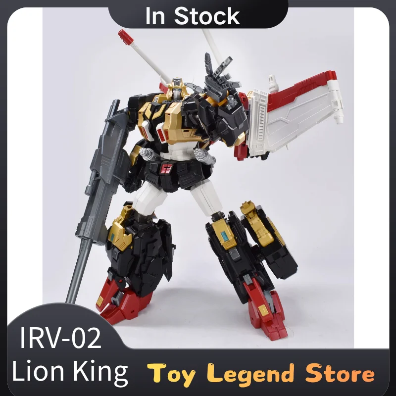 В наличии IRONTRANS IR‑V02 IRV-02 Lion King Victory Leo, трансформирующийся робот-игрушка с мечом-сабером, коллекционный подарок.