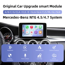 Wireless CarPlay Android Auto Retrofit Kit Decoder Box CarPlay Interface For Mercedes Benz NTG 4.5 4.7 COMAND System 2011-2015