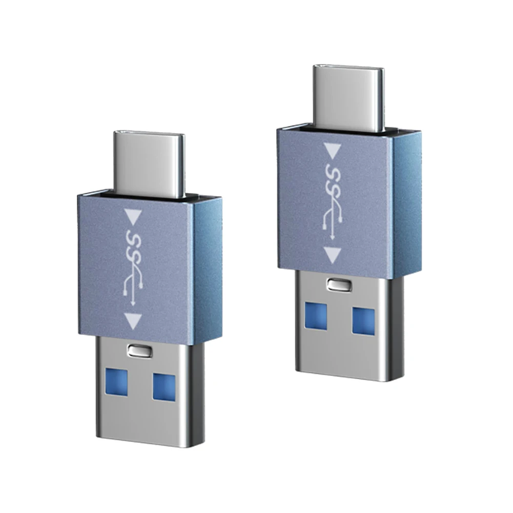 10Gbps OTG Charging Convertor 2 in 1 USB3.1 To Type-C Charging Adapter Aluminum Alloy High Speed for Laptop/Tablet/Mobile Phone