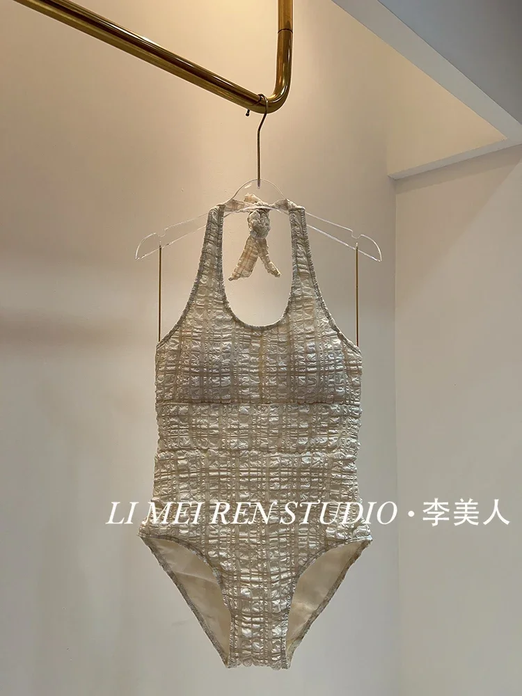 New sexy temperament halter top tank  one-piece swimsuit for women