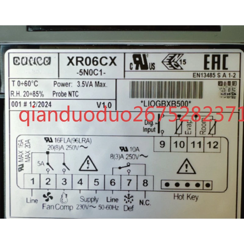 

Dixell XR06CX-5N0C1 New, suitable for elf electronic temperature controller, cold storage temperature control