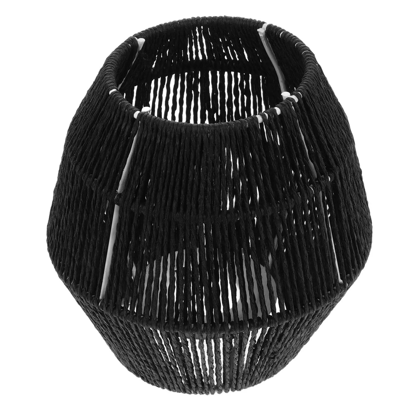 

Simple Retro Lamp Shade Creative Paper Woven LED Light Cover Farmhouse Style Easy Install Decor for Bedroom Restaurant Hotel