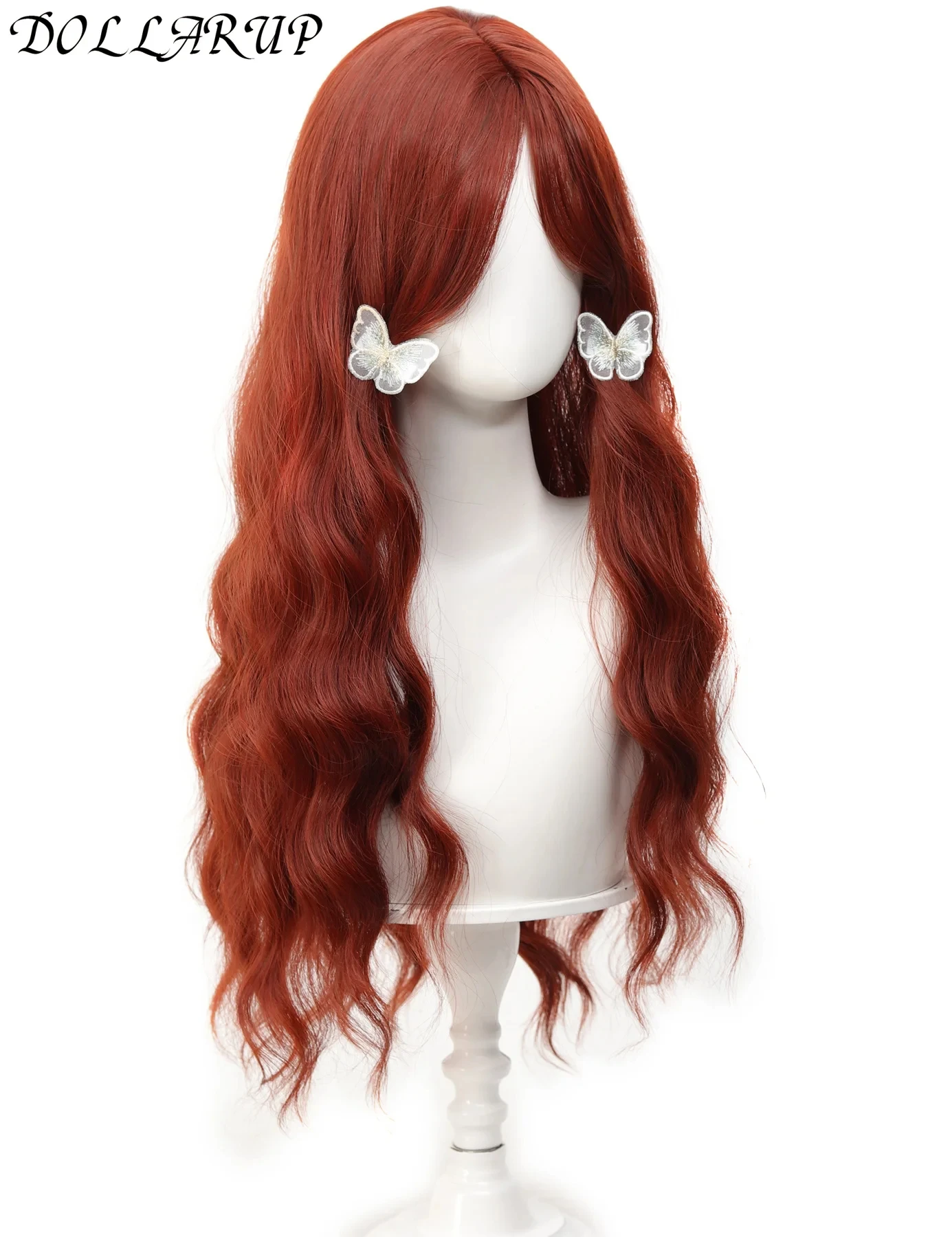 JKL الاصطناعية الدانتيل الباروكات للنساء السود طويل الجسم موجة متموجة الجزء الأوسط شعر مستعار الدانتيل أومبير شقراء براون تأثيري الباروكات #3