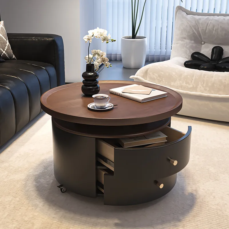 

Living Room Decoration Coffee Table Modern Storage Simple Moving Coffee Table Minimalist Italian Mesa Auxiliar Home Furniture