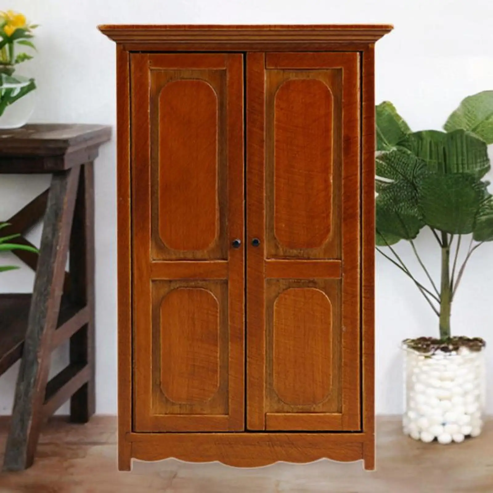 

Doll Wardrobe Closet 1:12 Vintage Designed Lovely Decorative