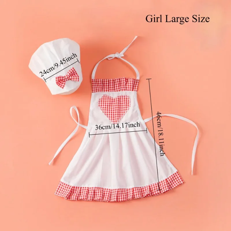 Delantal de Chef para bebé, conjunto de sombrero, accesorios de fotografía para bebé, accesorios de cocinero para recién nacido, sesión de fotos, sombrero de Chef a rayas, conjunto de disfraz de sirvienta