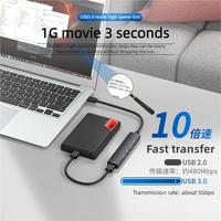 5 Port Multi Splitter Type C HUB 3.0 USB 3.1 Adapter OTG For Xiaomi Lenovo Macbook 13 15 Air Pro U Disk PC Computer Accessories