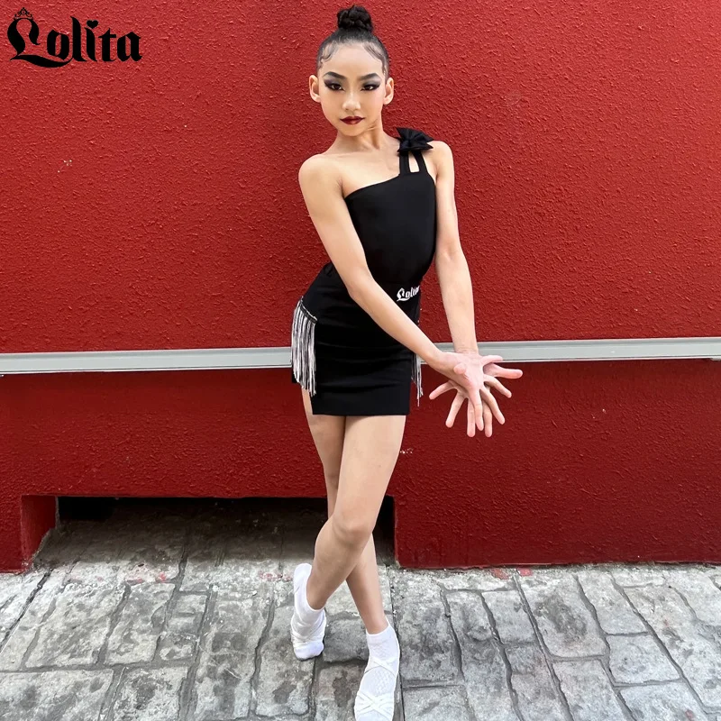 

Customized Latin Dance Dress Performance Practice Latin Dance Skirt Girls' chaussure danse latine femme vestido flecos
