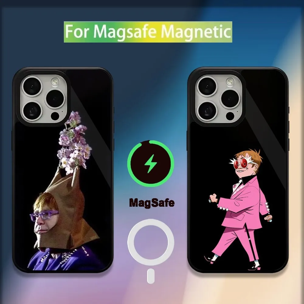 

Singer E-Elton John Phone Case For iPhone 16,15,14,13,12,11,Plus,Pro,Max,Mini Magsafe Magnetic Wireless Charging