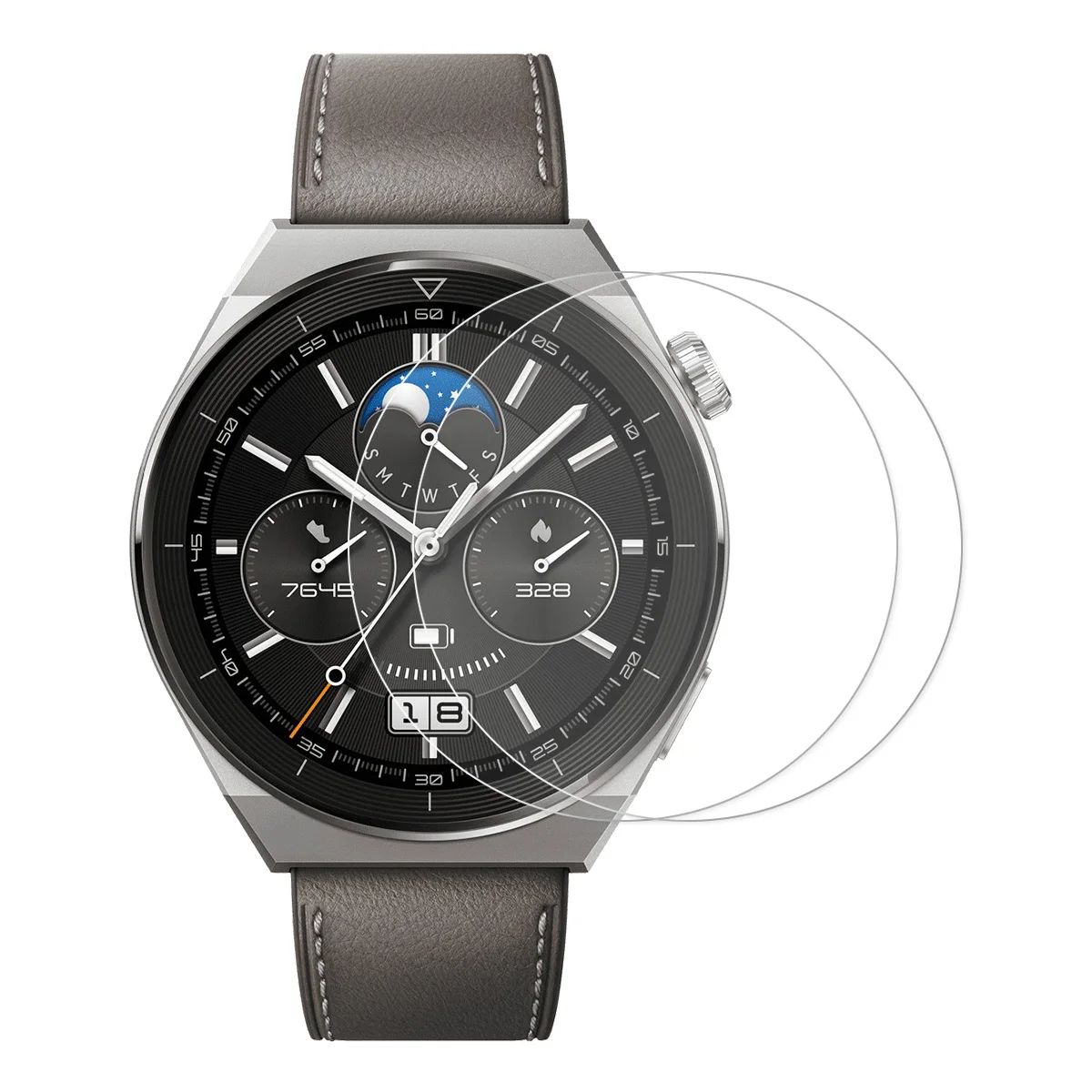 

Для Huawei Watch GT 5 41 мм 2 шт. Защитная пленка для экрана 9H из алюминиево-кремниевого стекла - прозрачная