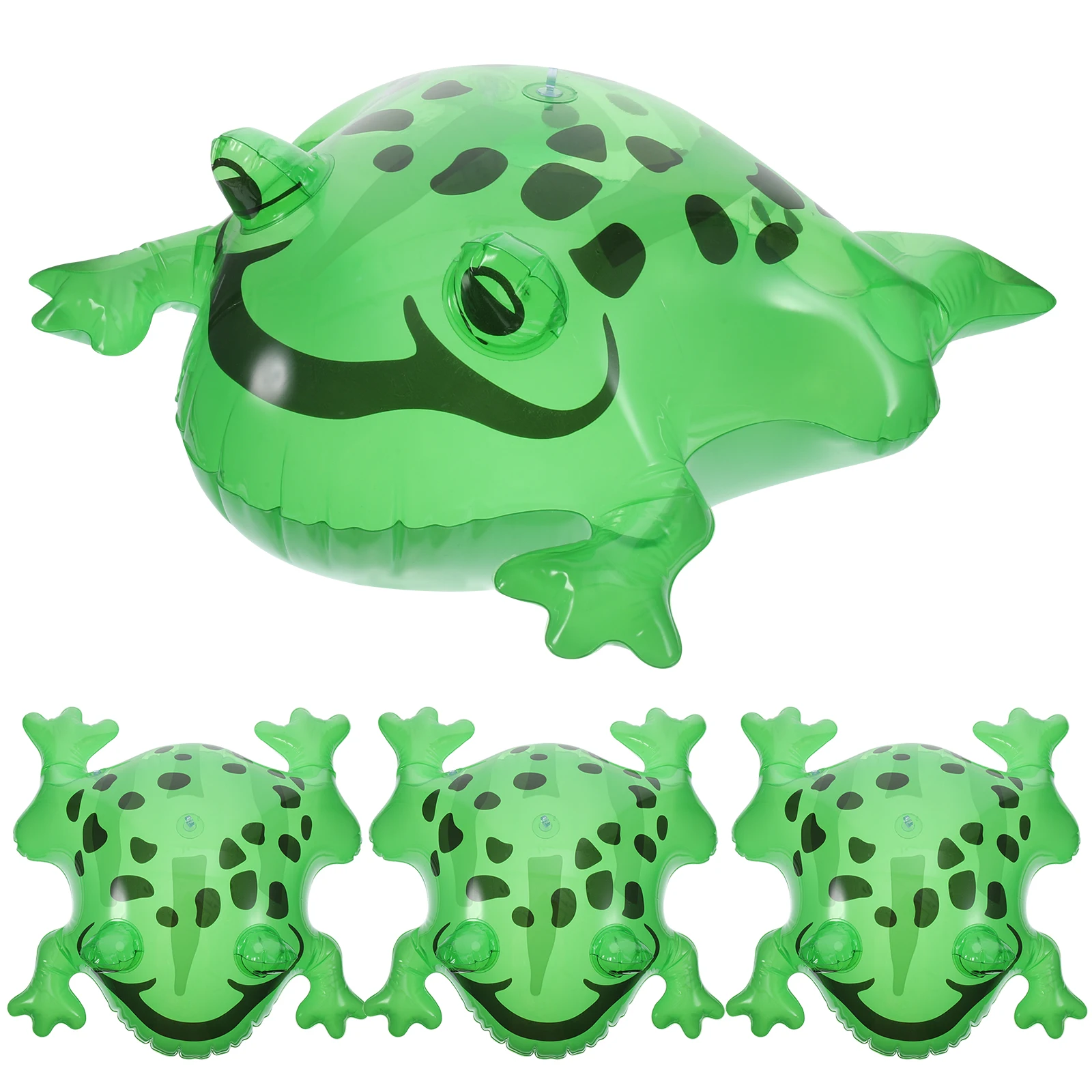 

4 set Inflatable Frog Balloons Cute Frogs Bounce Rope Party Decoration Pool Accessories Realistic Color Animal Plaything