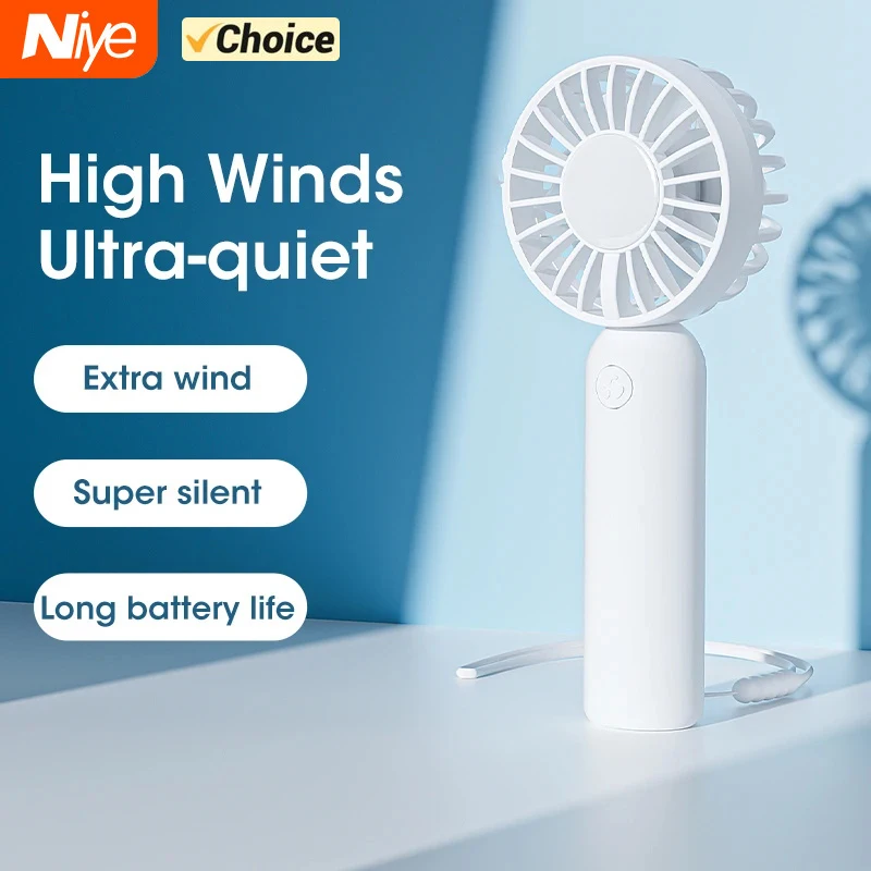 

New Portable Fan Mini Handheld Electric Fan Usb Rechargeable Handheld Small Pocket Fan for Home Outdoor Travel Camping Air Coole