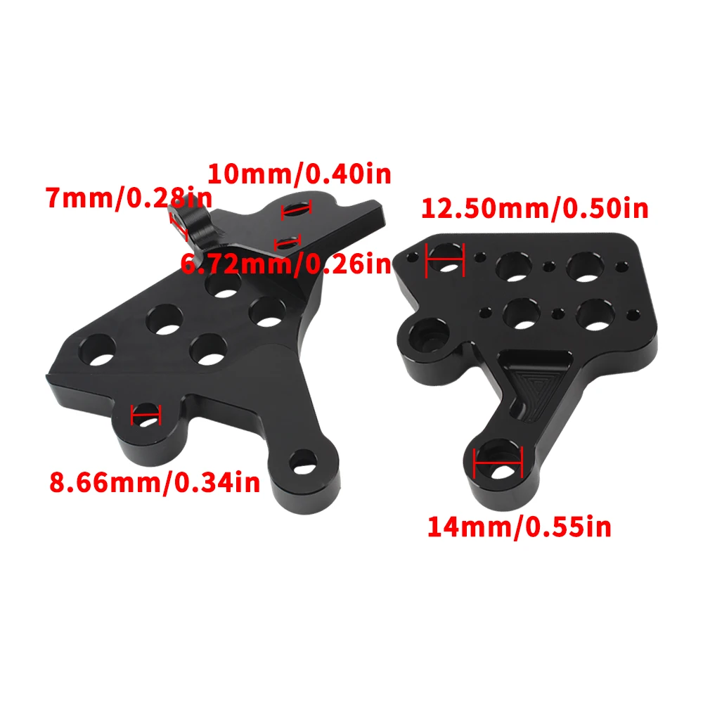 Motorcycle Accessories for Surron Rear Passenger Footrest Foot Pegs Pedal Bracket Enduo E-Bike Sur-ron Light Bee Modified Parts