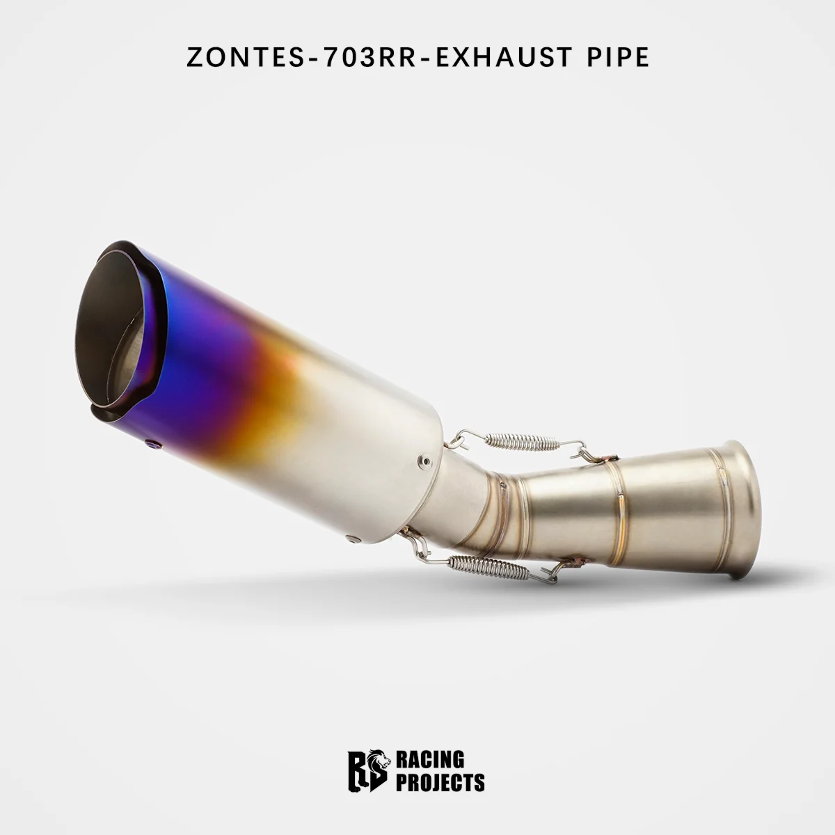 RS Motorcycle Tail Exhaust System Connecting Pipe Non-Destructive Installation Front Section for ZONTES 703RR 703R