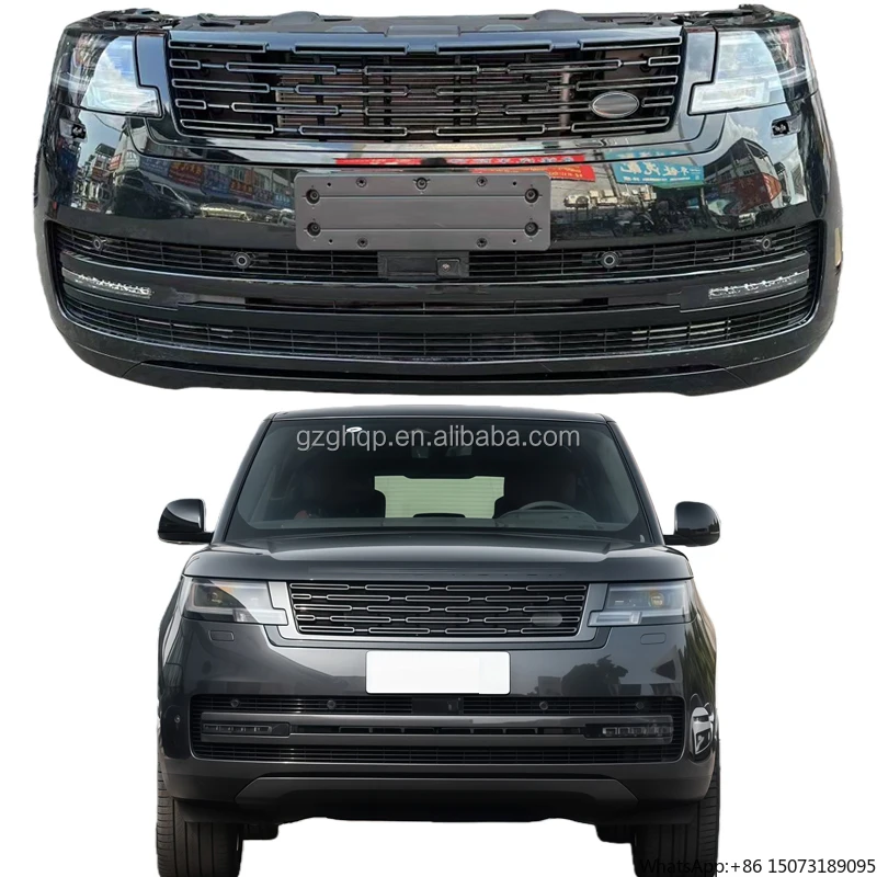 

Оригинальный черный комплект кузова, бампер для Range Rover Autobiography 2023-2025, решетка переднего бампера в сборе, вентилятор радиатора.