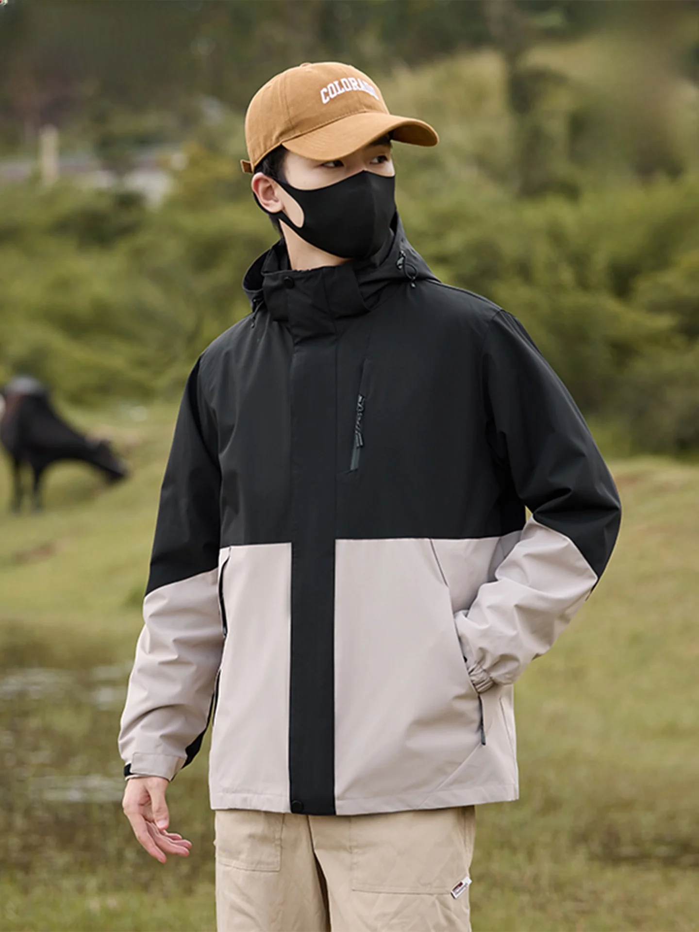 

Куртка Wassup Dozen для активного отдыха, серия Mountain, для пар, ветрозащитная, водонепроницаемая, утепленная, стандартный крой, с капюшоном