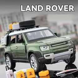 Land Rover Defender 1:24 Scale Diecast Model Car: Detailed Replica with Opening Doors, Hood & Trunk,Ideal Gift for Car Lovers