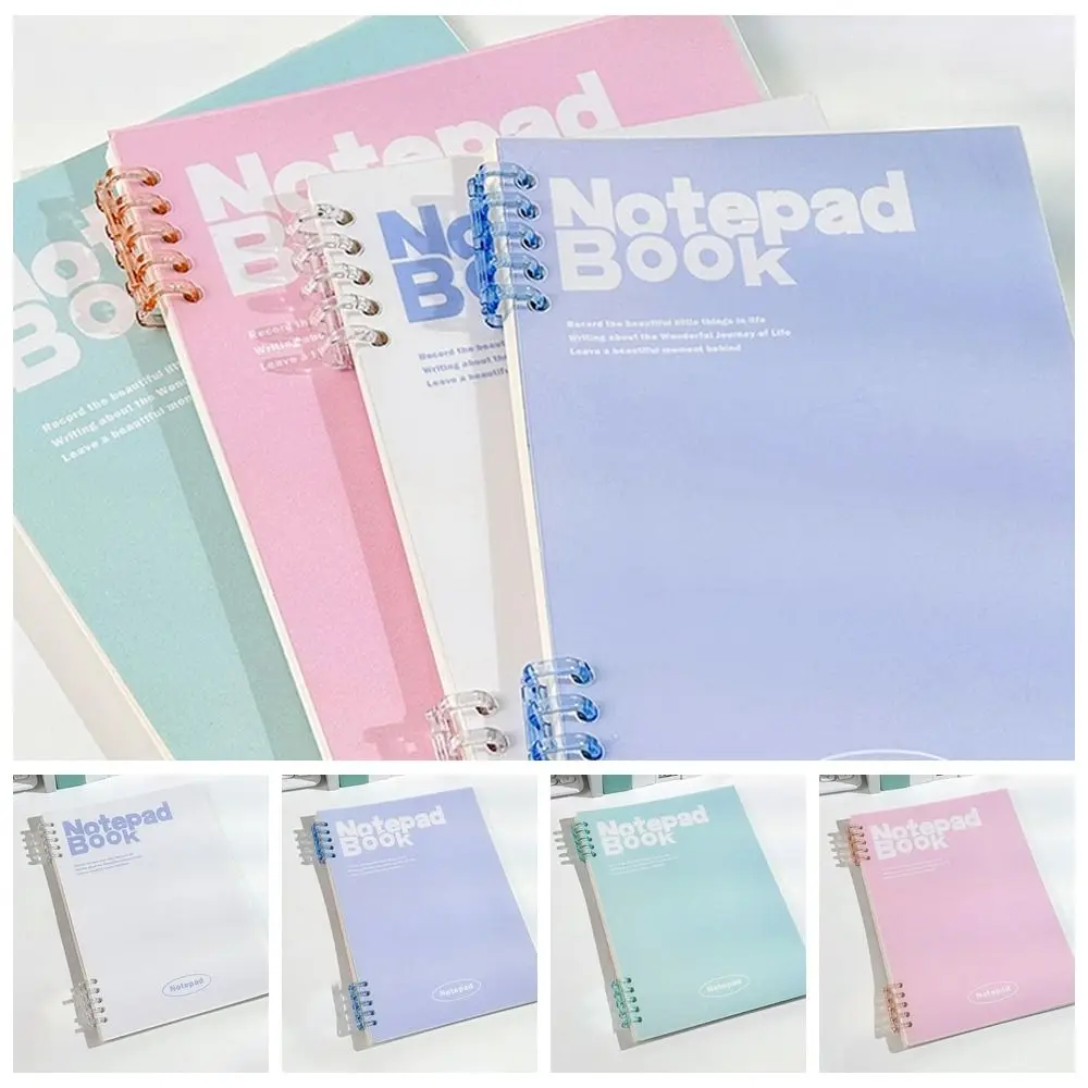 Replaceable A5 Loose Leaf Notebook Non-scratch Minimalist Coil Notebook Multifunction Colorful Writing Paper School Supplies